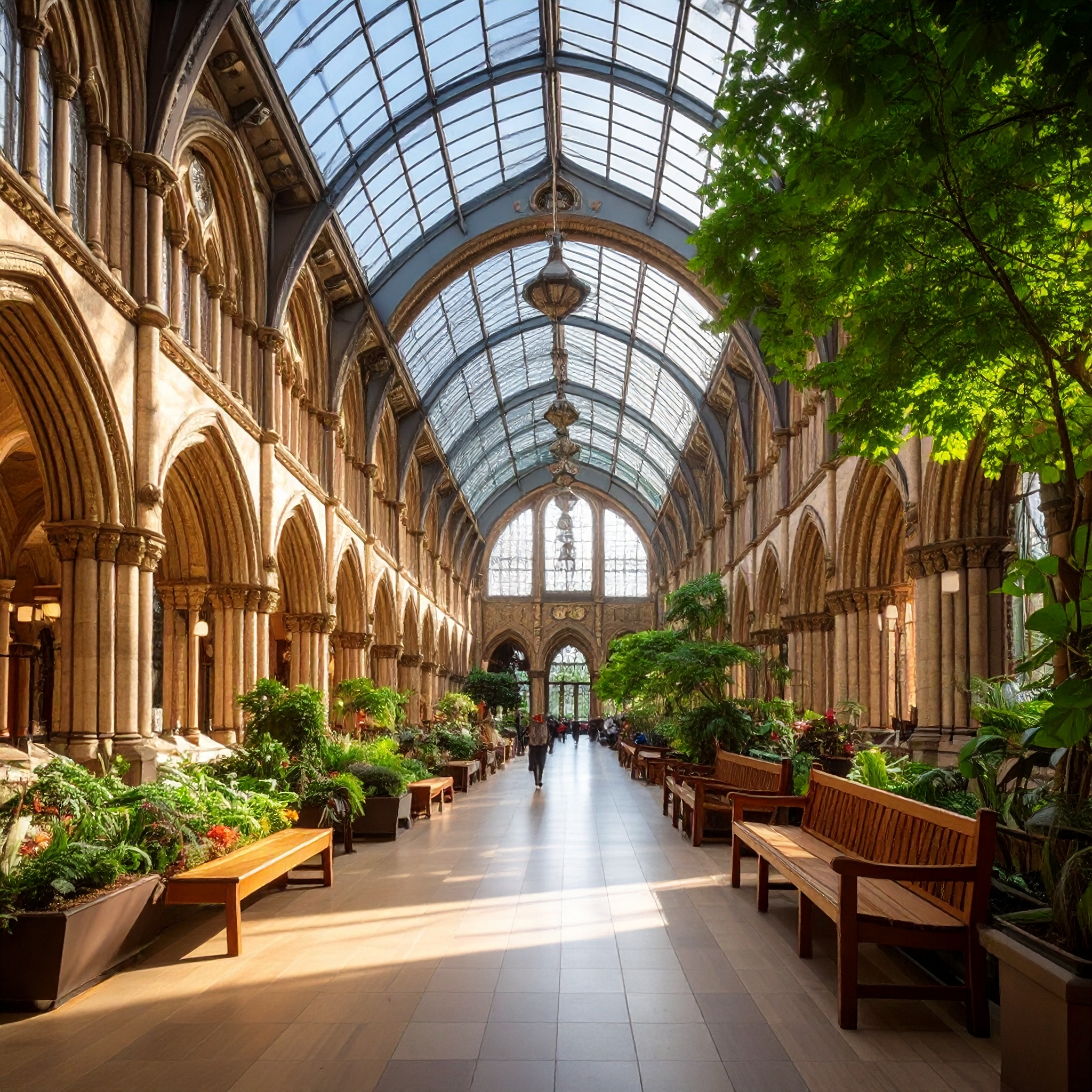 Ingang Natural History Museum in Londen